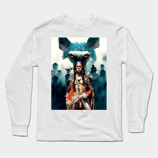 National Native American Heritage Month: "The Strength of the Wolf is the Pack, and the Strength of the Pack is the Wolf" Osage Nation Proverb Long Sleeve T-Shirt by Puff Sumo